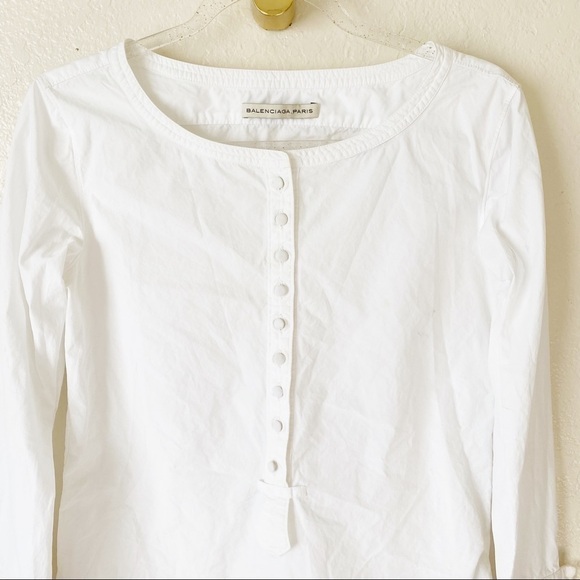 Authentic Balenciaga button down white shirt 36/S - Picture 5 of 10